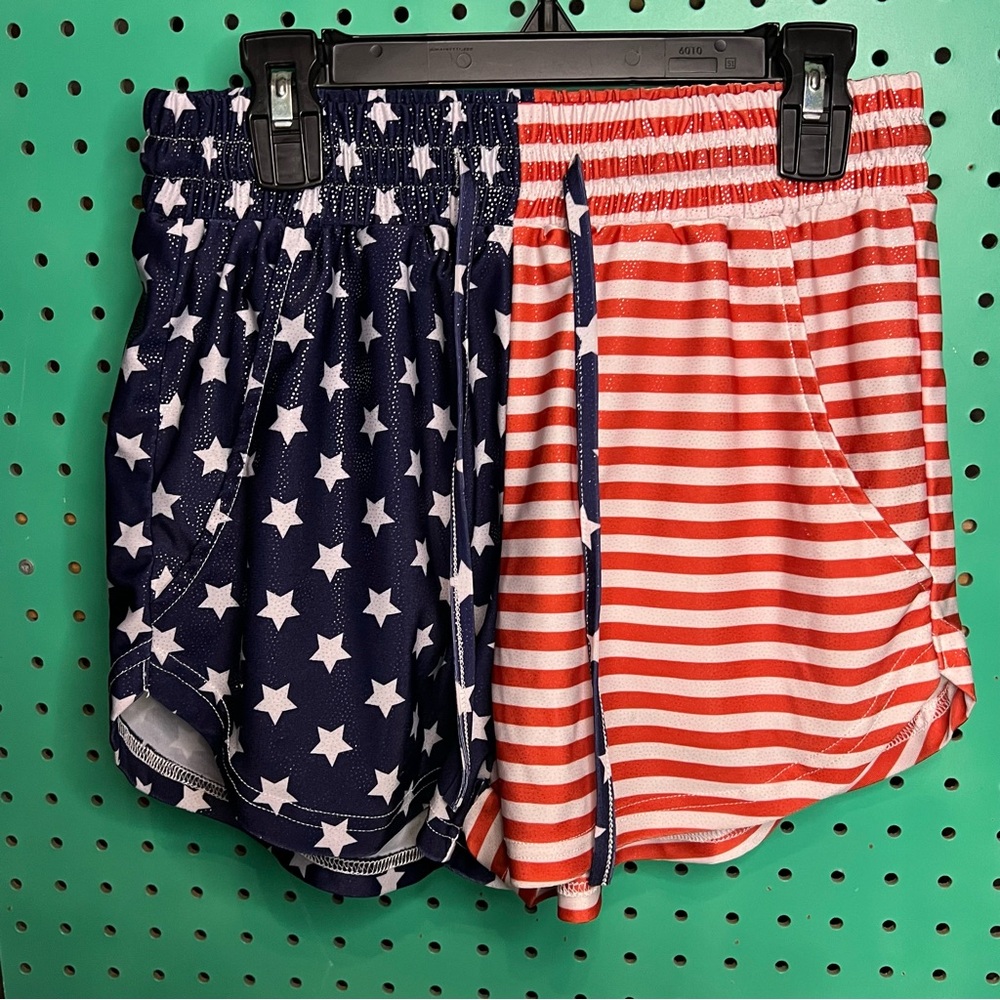 Star and Stripe Athletic Shorts